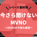 今さら聞けないMVNO ～3. MVNOの今後の展望～